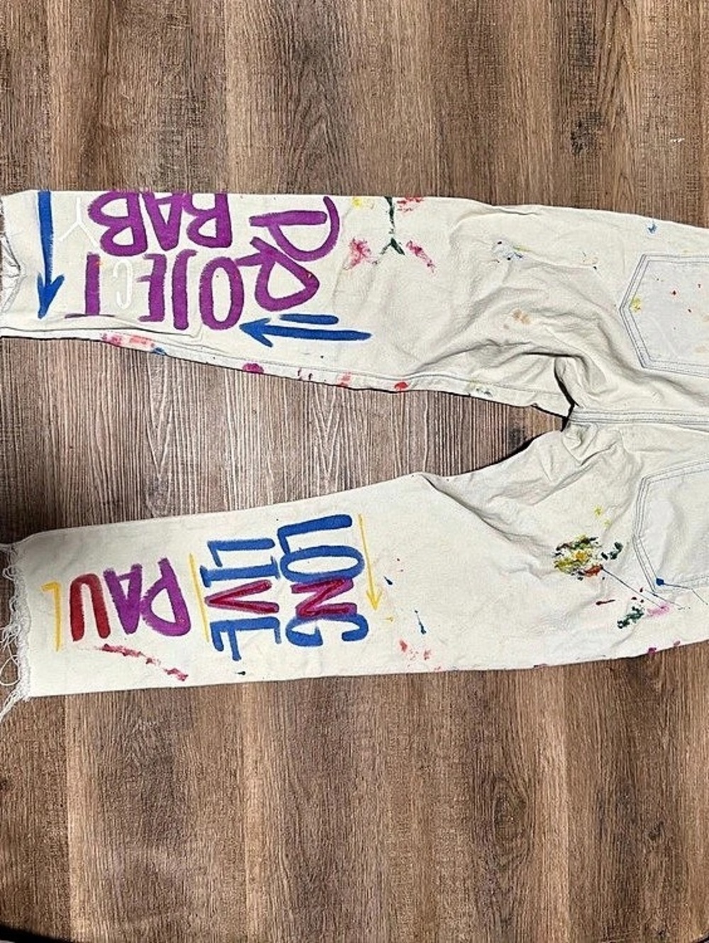 Polo Ralph Lauren Paint Splatter Boyfriend Jeans